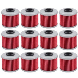 12 PCS 116 HF116 Oil Filter Compatible with ATV Honda TRX450R CRF250X CRF450X CRF150F CRF450X Replaces 15412-MEN-671 2521231 Oil Filter,Compatible with Husqvarna TE310 TE250 8000 A7019