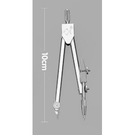 CHSYOO 6 x Plastic Math Geometry Tool Transparent Ruler Set, Triangle Ruler Protractor Drawing Compass Set, for Drawing and Measuring