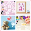 JSRQT 25 Pcs Baby Shower Stencils Baby Theme Fabric Stencils