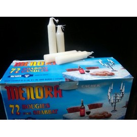 Amazing Shabbos/Shabbat Candles Box of 72 Made in Israel