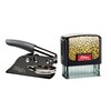 Hubco Premium Black Notary Seal Embosser and Cheetah Faceplate S-854