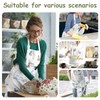 ECZOIL Waterproof Cooking Apron Adjustable with 2 Pockets for Kitchen