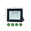 Luceco LED Eco Slimline Floodlight, 20 Watts, Black