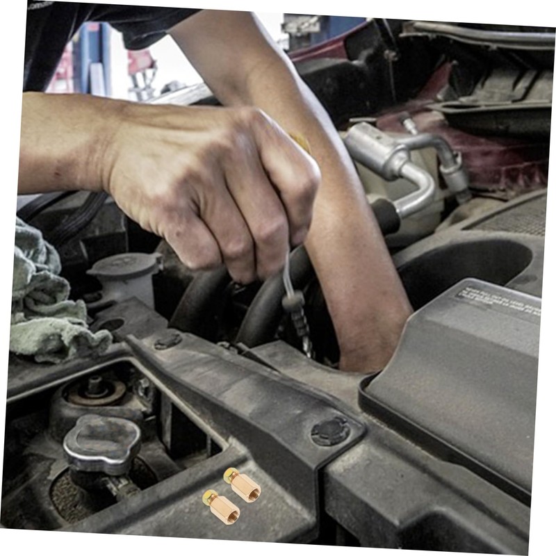 Mobestech 2pcs Brake Line Union Fitting Car Brake Line Pressure