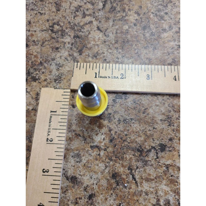 Stainless Steel Push-on Barbed Hose Fitting 1/2" Hose ID, 3/8