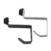 GEFONG Door Stop Stainless Steel with Coat Hooks Depth 76mm