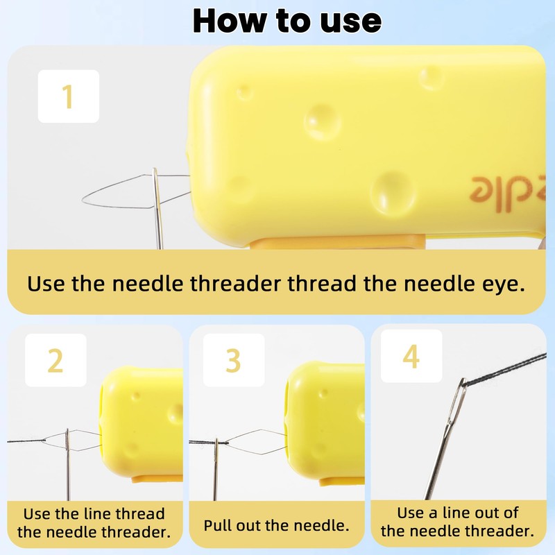 3Pc New Upgraded 3 in 1 Automatic Needle Threaders Seam