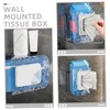 BUGUUYO Bathroom Wipes Storage Box 2pcs Wall Mount Tissue Holder