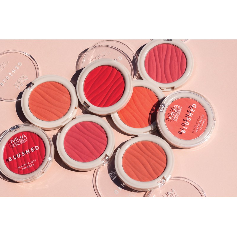 MUA Makeup Academy Blushed, Rouge Punch - Highly Pigmented Matte