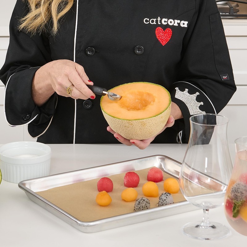 CatCora Melon Baller, Professional 18/8 Stainless Steel Dual Blades 22/30-MillimeterFor