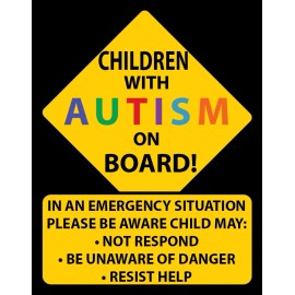 Car decals Children With Autism on Board Car & Truck Vehicle Decals