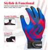 Exxact Sports Youth Batting Gloves with Arm Sleeve for Boys