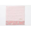 DDintex FLORET LONDON Ruched Hand Towel, Miao, Pink, 7.9 x