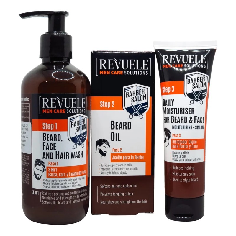 Revuele Men Care · Kit Para Cuidado De Barba, Cabello