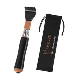 WOVTE Extendable Back Scratcher for Men Women with Massage Ball Anti Rotation, Gifts for Men Stocking Stuffers Easter Basket Stuffers for Adults Men, Birthday Gifts for Husband Dad