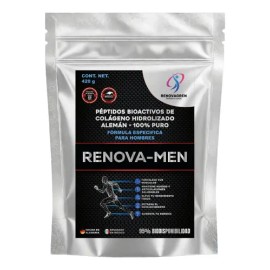 Péptidos De Colageno Alemán Hombres 420g En Polvo Renova-men Sabor Sin Sabor                                                                          