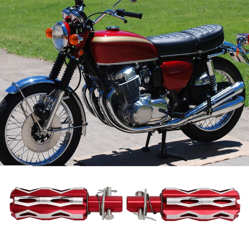 CNC Motorcycle Rear Foot Pegs Pedal Aluminum Alloy Rearset Footrests