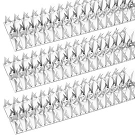 Puthpy 60 Pack Stainless Steel Squirrel Deterrent for Bird Feeder, 60 FT Squirrel Spikes for Bird Feeder Pole, Repel Squirrels, Raccoon, for Wall Fence Garden Roof Yard