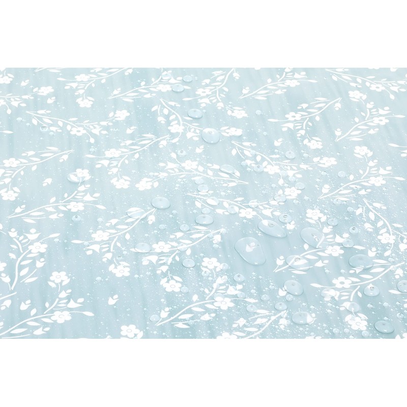 Oilcloth Tablecloth Washable Round 140 cm Duck Egg Blue Green