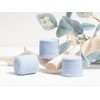 FAKILO Chiffon Ribbon Set - Light Blue, 3 Rolls, 3.8