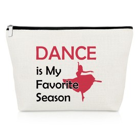 Dance Gifts for Girls Makeup Bag Dance Lover Gift Inspirational Gifts Dancer Gifts Thank You Gifts for Dance Teacher Cosmetic Bag Dance Mum Gift Ballet Gifts Dance Team Christmas Birthday Gift