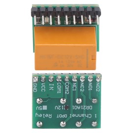 Double‑Pole Double‑Throw Relay Module, DPDT Ultra-Small Automatically Adjust Relay Board for Remote Control, Communication (12V)
