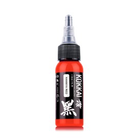 Kokkai Sumi Red Tattoo Ink, Premium Quality, Precision Medium Viscosity, Rich Hue, Quick Healing, Acrylic-Free, Water-Based, Ready-to-Use Ink for Precision Tattooing (Hannya Red, 0.5 oz)