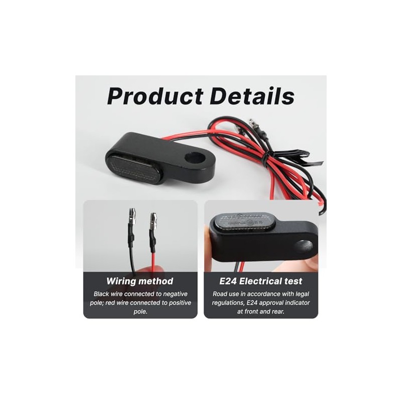 Pack of 2 Mini Motorcycle LED Indicators 12 V E24