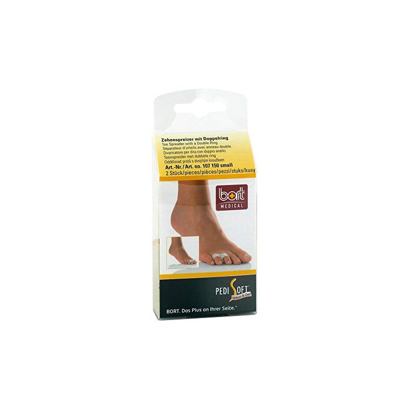 Bort PediSoft Toe Separator with Double Ring Small Pack of