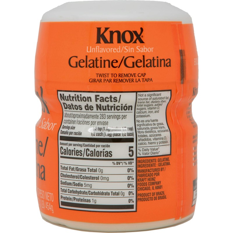 Unflavored Gelatin - 1 lb (Pack of 3)