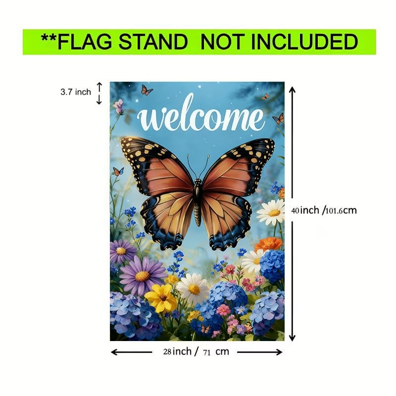 Large Spring Summer Garden Flags Outside 28 x 40 Double