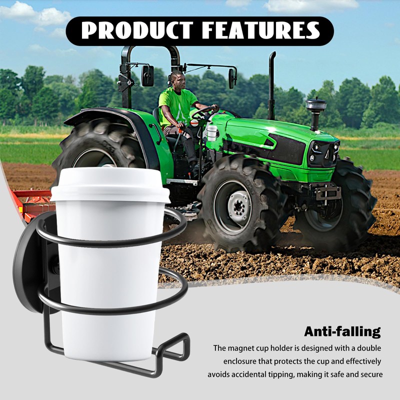 2026 New Magnetic Cup Holder Heavy Duty,Portable Side Mounted Magnetic