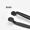 Qrity 2Units Black Aluminum Cabinet Door Drawer Handles Knobs Pull