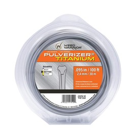 Weed Warrior Pulverizer Titanium Universal Trimmer Line Spool, 0.095" Diameter x 100', Silver