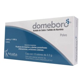 Domeboro Polvo 0,8008 G/1,1352 G, 12 Sobres 2,2 G