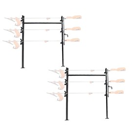 Mytee Products 2 Pack 54" 3 Place Lockable Trimmer Weedeater Rack Carrier Mount for Landscaping Truck & Enclosed Trailers with Added Support Bracket - Weedeater Line Holder Carrier Mount