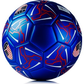 Western Star Game and Match USA Mexico Soccer Ball - Size 4 and Size 5 - Thick 4-Ply Shell - Performance - Ideal for Youth Training and Games for Kids 8-12 Teens 13-16