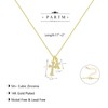 Partm Double Cross Necklace for Women Dainty Cross Pendant Choker