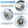 ChillWaves Brass Mini Ball Valve, Shut Off Switch Ball Valve