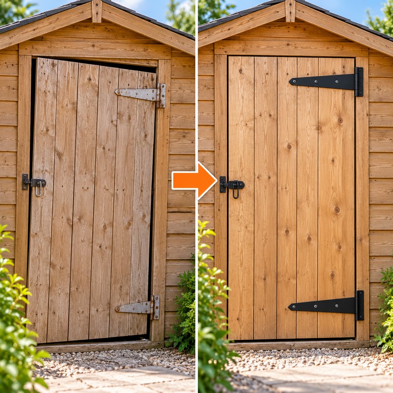 Heavy Duty Shed & Barn Door Hinges – Sturdy Iron