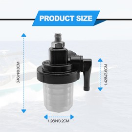 61N-24560-00-00 Fuel Filter, Compatibility with Yamaha Outboard Motor 9.9HP 15HP 20HP 25HP 30HP 40HP 55HP 48HP 50HP 55HP 60HP 70HP 75HP 90HP Yamaha 150 115 2 4 Stroke Marine Boat Fuel Filter