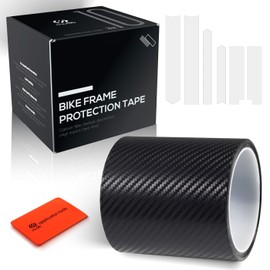 Chooee Bicycle Frame Protection Film, High Viscous Bicycle Sticker Frame 3 m (4 x 118), Carbon Fibre Pattern MTB/Road Bike Paint Protection Film for Upper/Down Tube, Chain Stay and Rest of the Frame