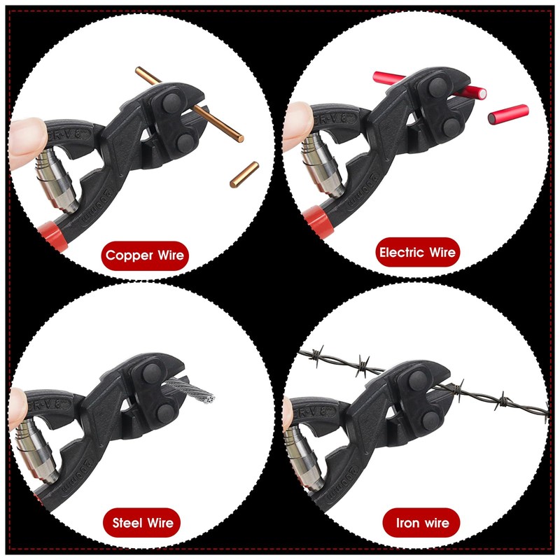 FSWWSF Bolt Cutter 200 mm Bolt Cutter Small Cr-V Cuts