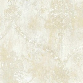 CS27332 - Classic Silks 3 Damask Beige White Galerie Wallpaper