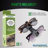 Sunglass Holder for Car Visor Clip - Sun-Glasses Holder and