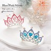 Kilshye Princess Tiara Comb Small Crystal Girls Crown Hair Combs
