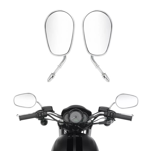 YHMTIVTU Chrome Rear View Mirrors For Harley Sportster XL 1200