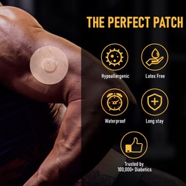 Dexcom G7 Adhesive Patches 30PCS, Waterproof & High Viscosity Over Patches, Pre-Cut Adhesive Medical Tape, 10+ Days Long Stay, Breathable, Latex-Free, Sensor is NOT Included (Tan)