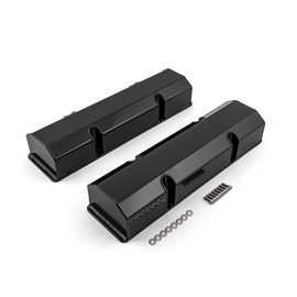 Speedmaster PCE314.1101.03 Compatible with Chevy SBC 350 Fabricated Valve Covers Black Tall w/o Hole