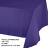 Club Pack of 12 Purple Disposable Plastic Table Cloth Covers